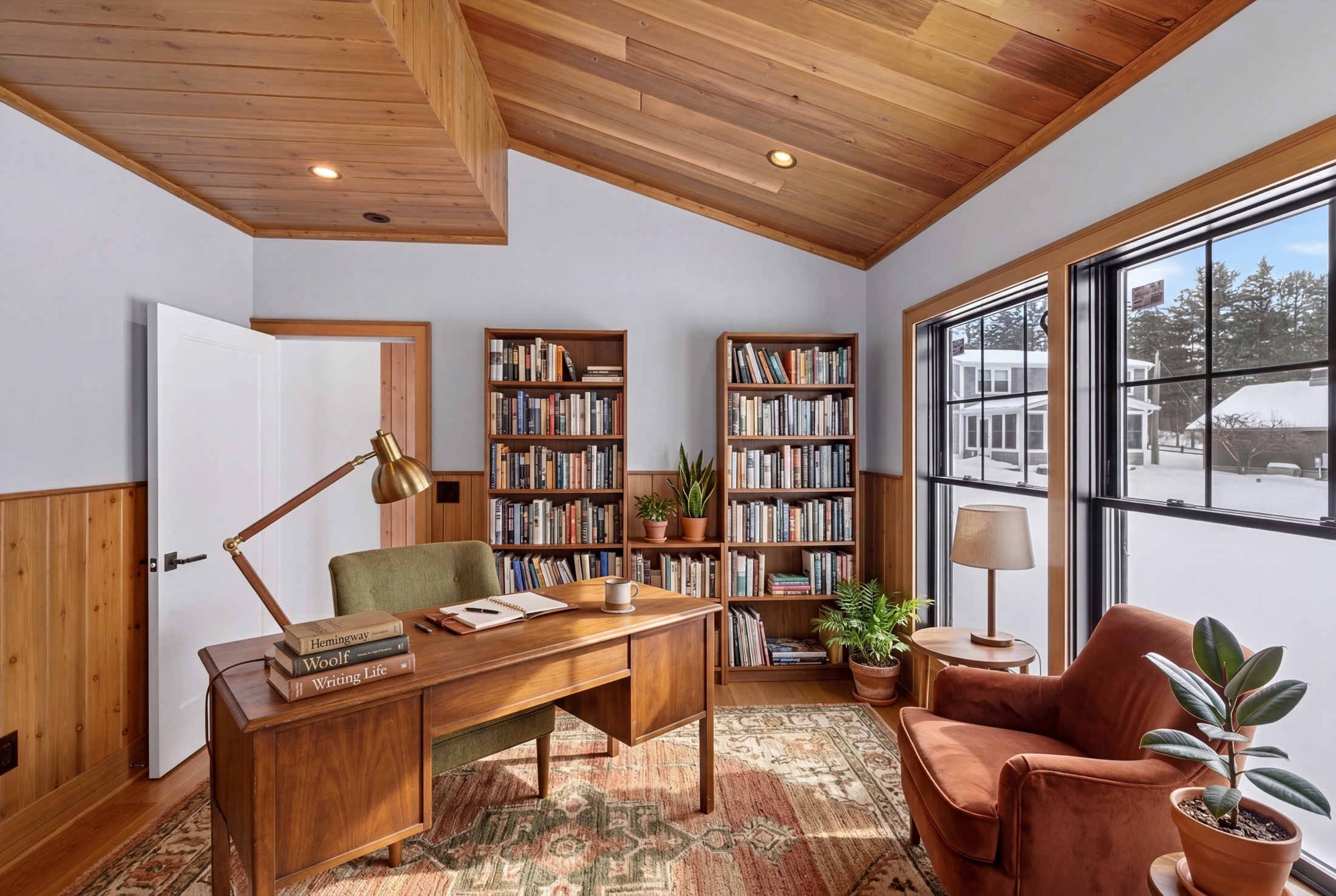 Syracuse virtually staged home — dining area with contemporary decor
