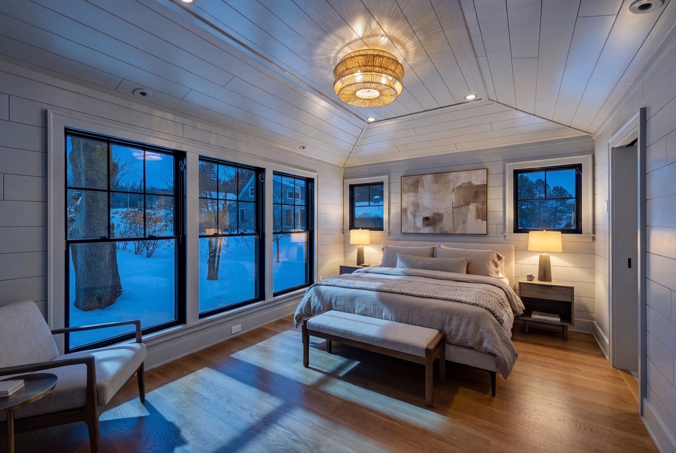 Syracuse virtually staged home — transitional room with inviting layout